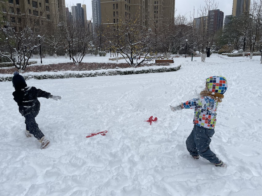 雪地撒歡！這才是東北小孩該有的樣子【6】