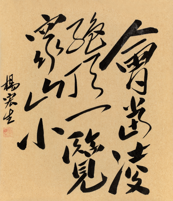 杨宏生（听力）·书法《杜甫诗句（章草）》·大东区残联