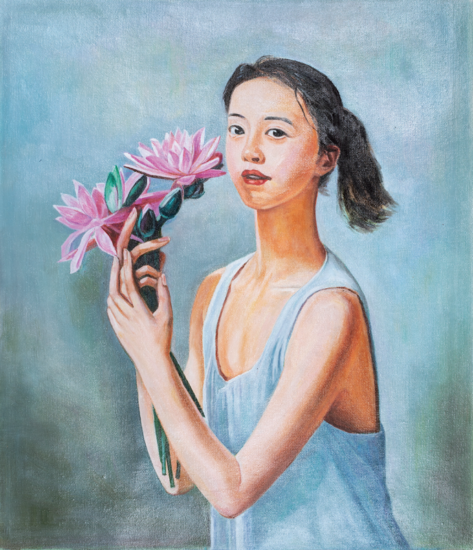 郑洪运（肢体） ·绘画 《荷花》 ·大东区残联