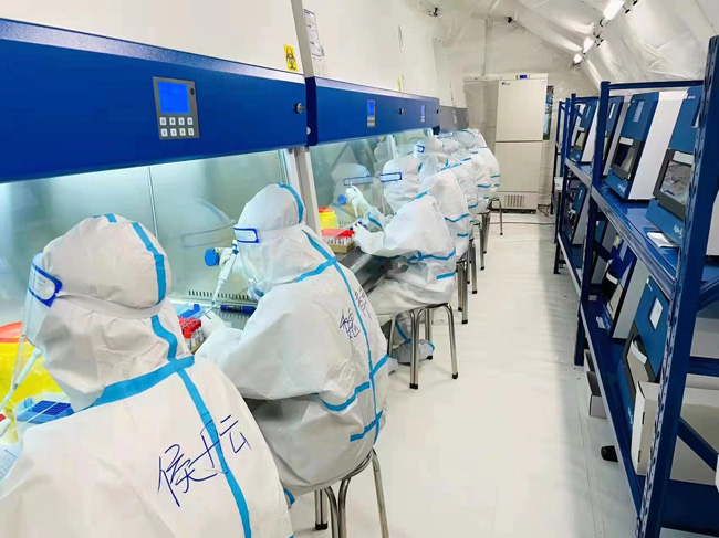 辽宁援琼核酸检测队累计完成核酸检测484.3万人次