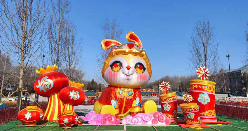 沈阳市沈河区：二十余组文化彩灯点亮古城新年【3】