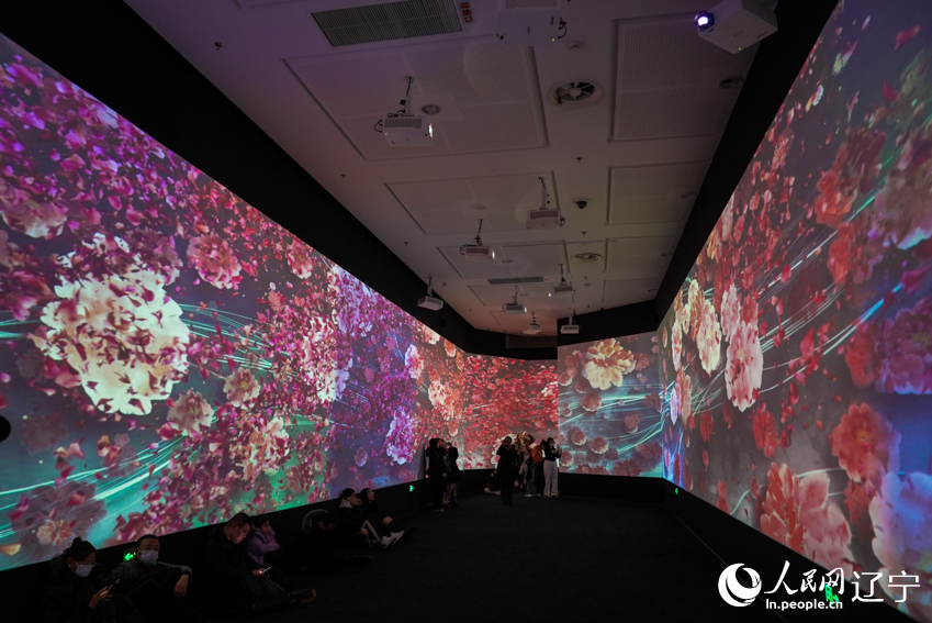 “一花一世界”数字展厅。人民网记者 邱宇哲摄