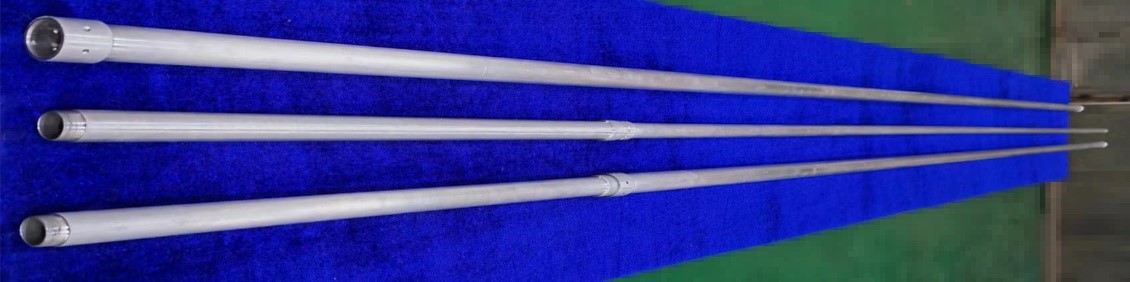 轻质铝合金外护管和芯管。金属研究所供图