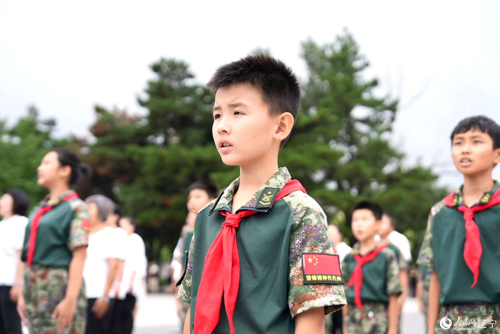 抗美援朝戰爭勝利71周年祭英烈活動現場。人民網記者 邱宇哲攝