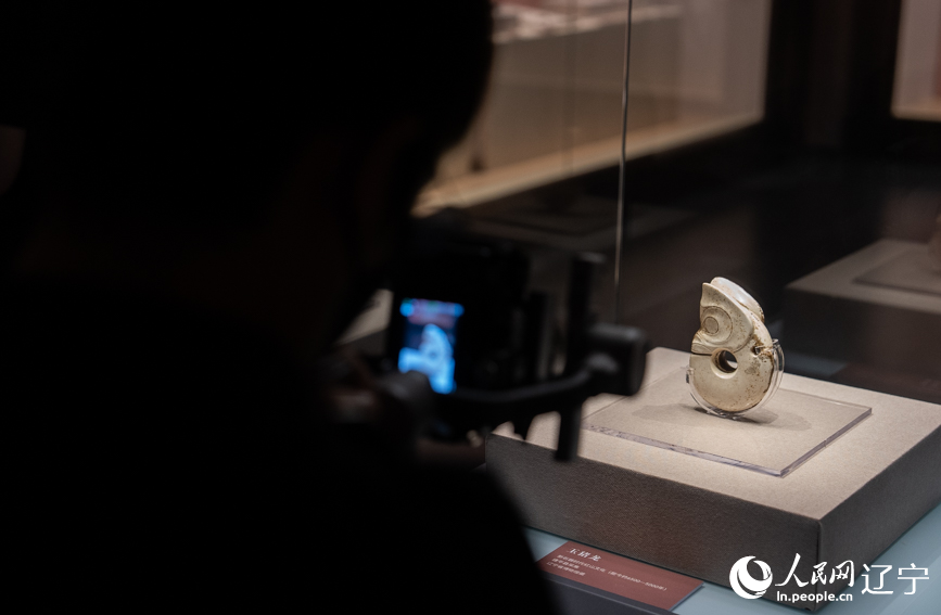 市民在辽宁省博物馆拍照。人民网记者 邱宇哲摄