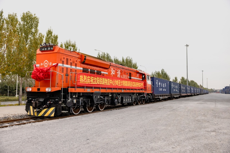 即将出发的X8647/8/7次多式联运班列。江大一摄
