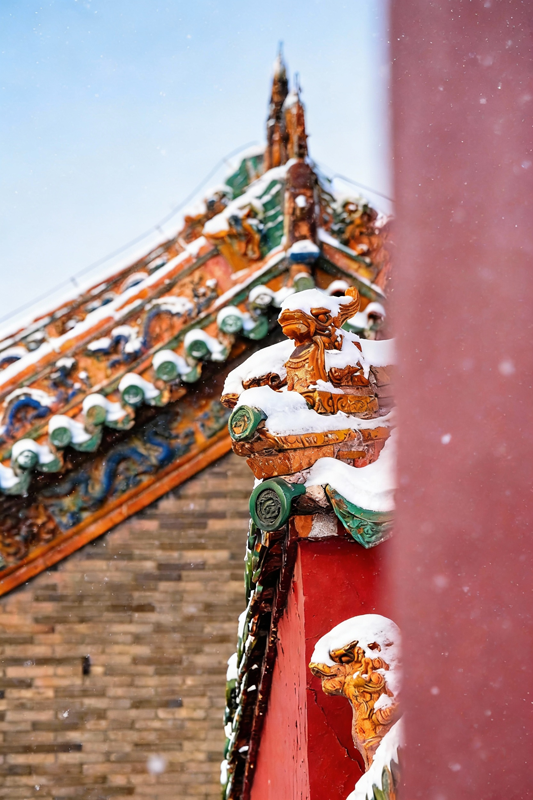 沈阳故宫：红墙映雪【10】