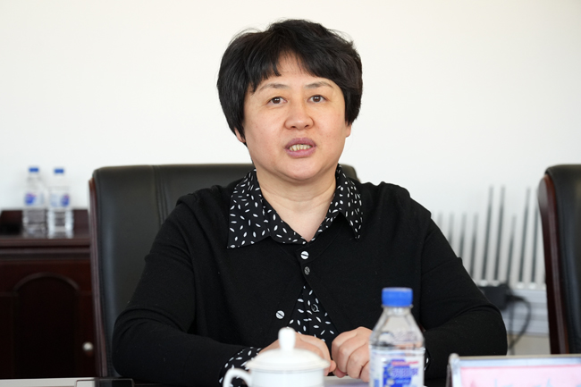 辽宁省文化和旅游厅资源开发处处长杨玲玲。人民网记者 周颂雪摄