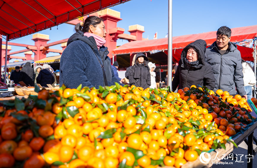 营口市鲅鱼圈区红旗大集。人民网记者 邱宇哲摄