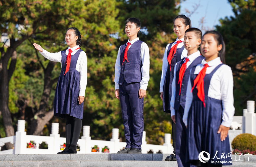 纪念中国人民志愿军抗美援朝出国作战76 周年活动现场。人民网记者 邱宇哲摄